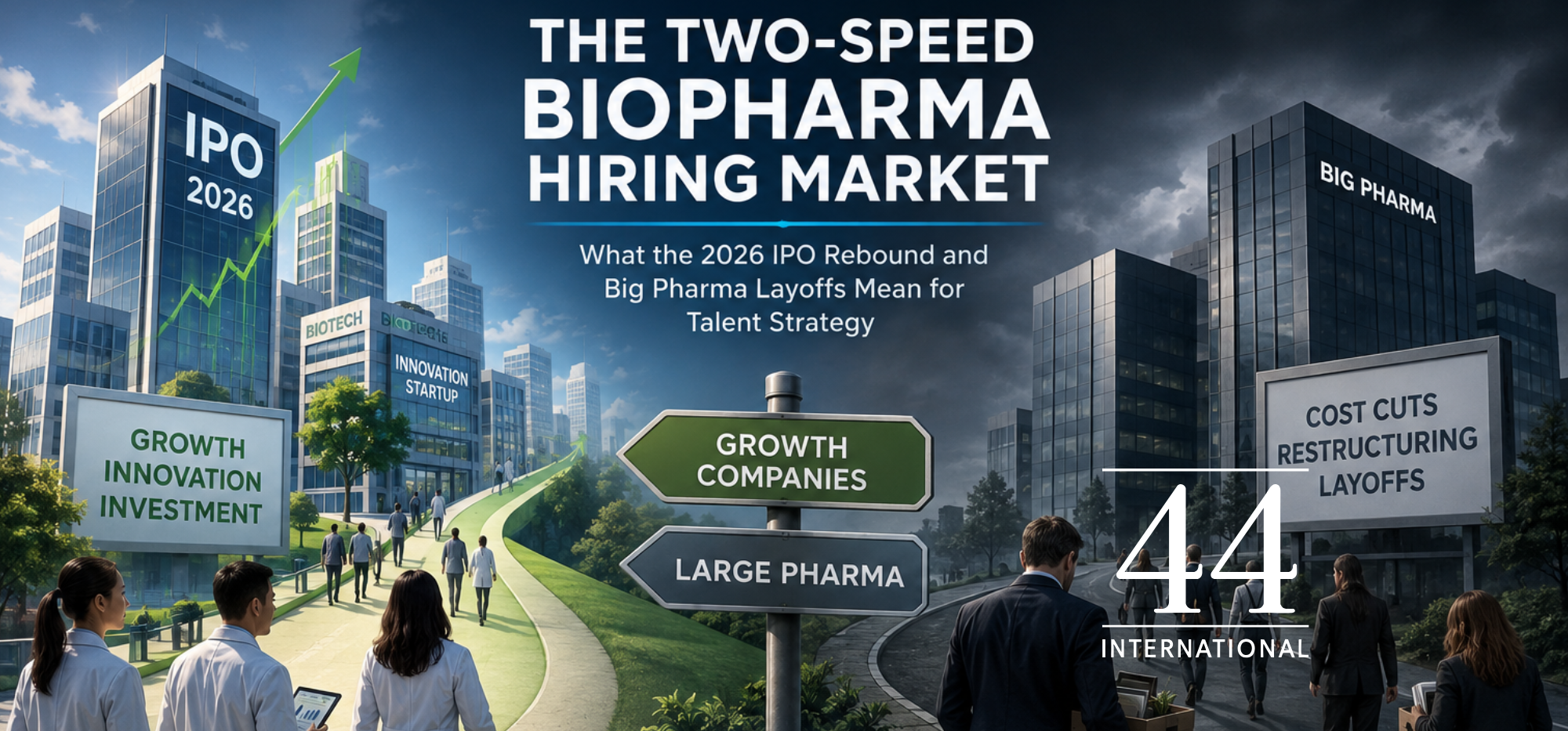 The Two-Speed Biopharma Hiring Market: What the 2026 IPO Rebound and Big Pharma Layoffs Mean for Talent Strategy